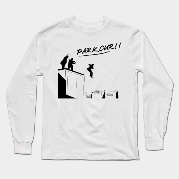 Office - Parkour Long Sleeve T-Shirt by danonbentley